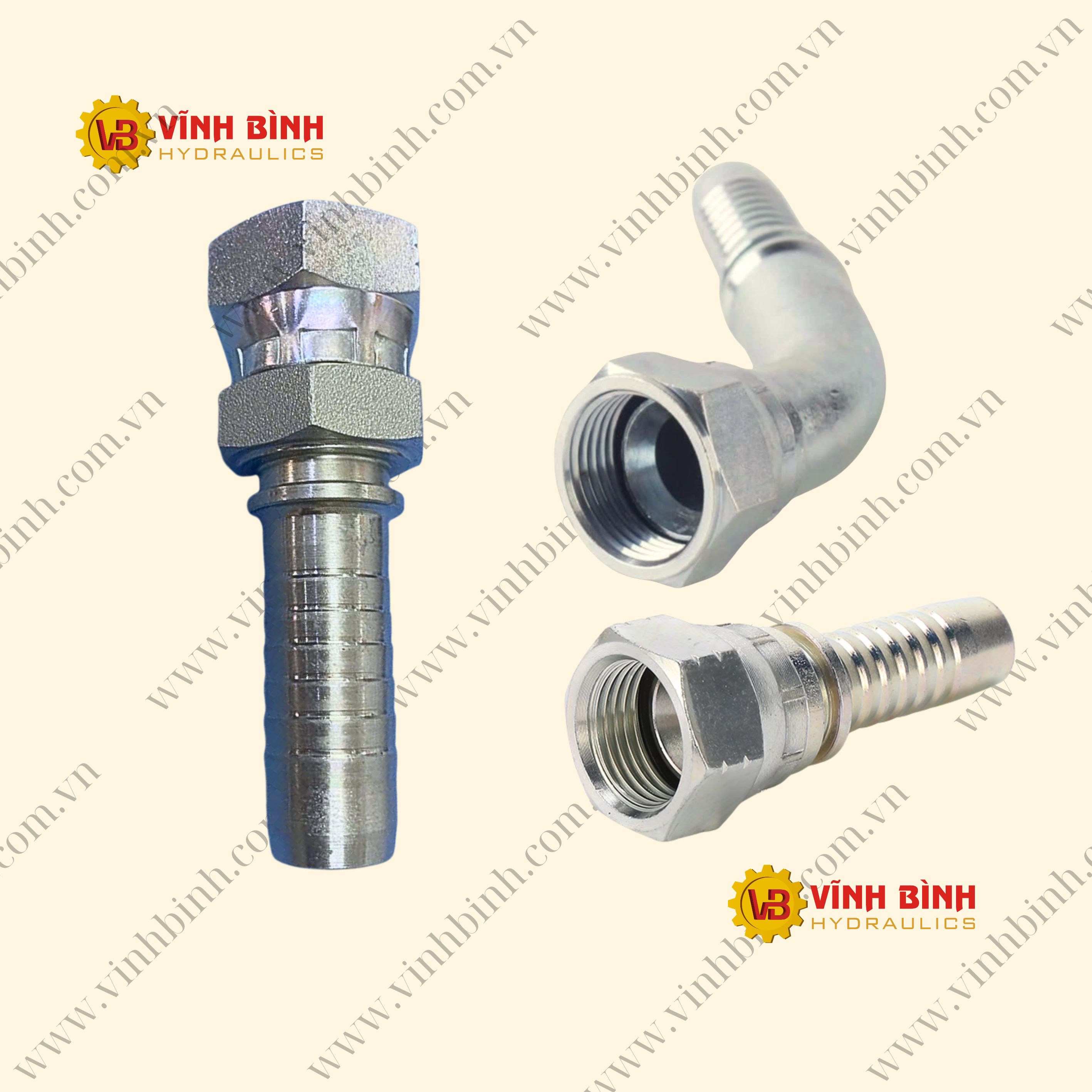 Đầu Thủy Lực Ren trong JIC Hệ Mỹ 