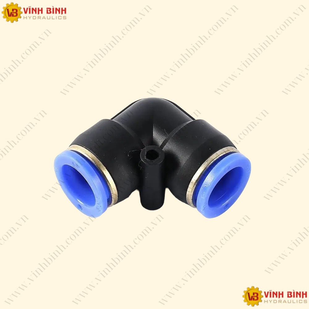 PV - Nối 2 Đầu Ống PU Cong (Giống Nhau) 