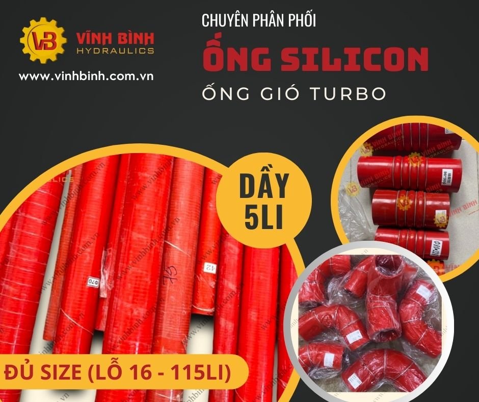 Các Loại Ống Xả Hút Gió Turbo Giải Nhiệt - Silicon Đỏ