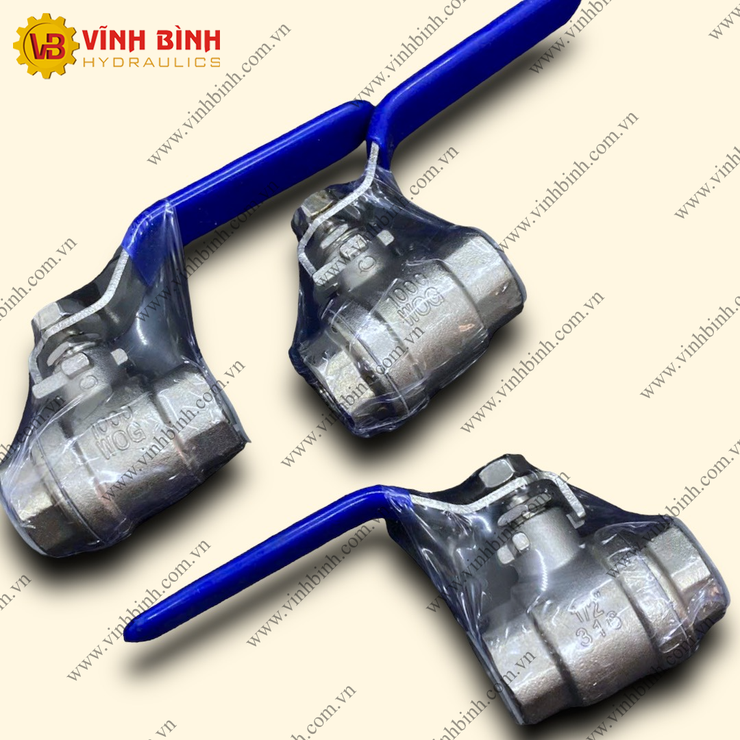 Van Khóa Bi Hơi Nước Tay Gạt - Inox