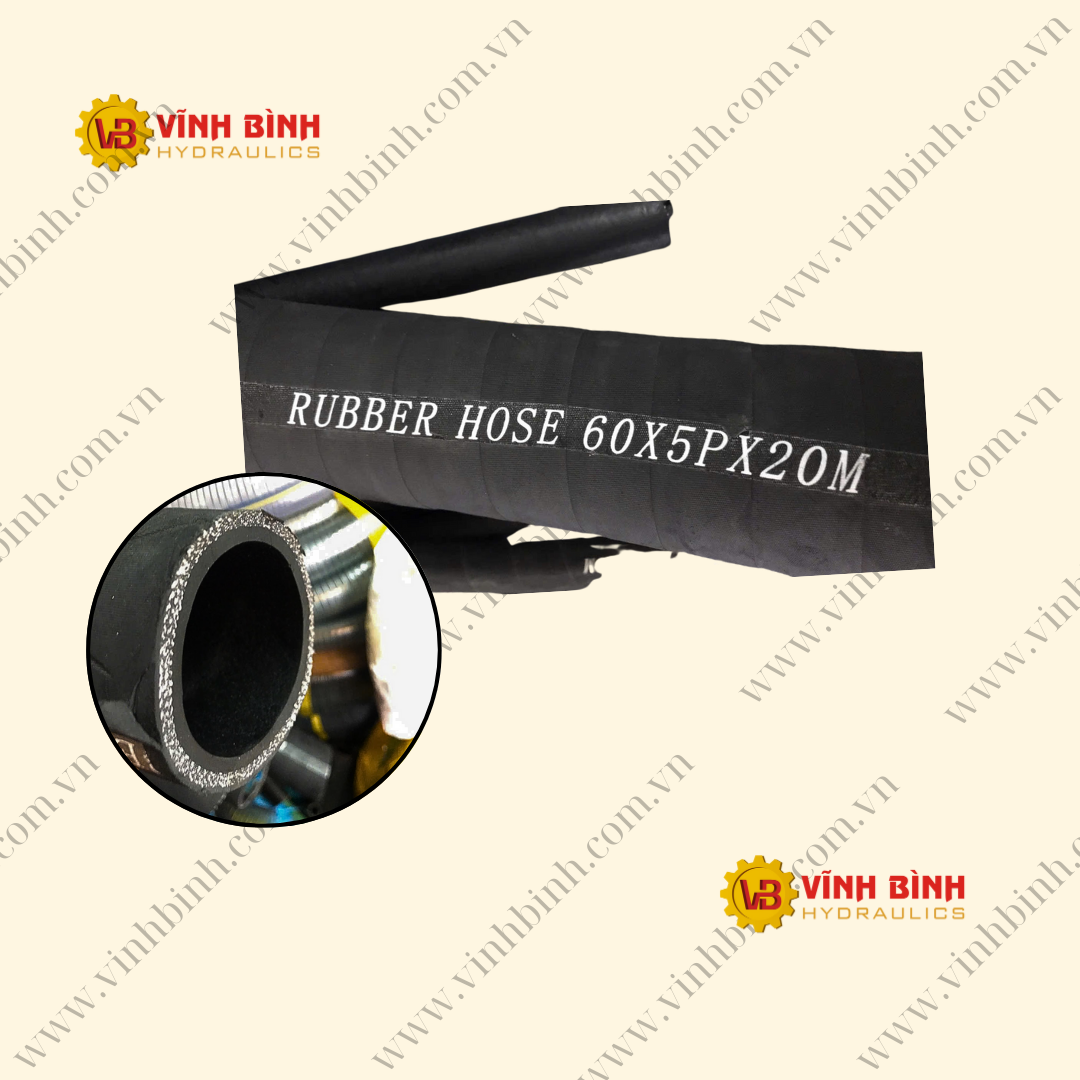 Ống Rubber Hose - Cao Su Bố Vải 5 lớp 