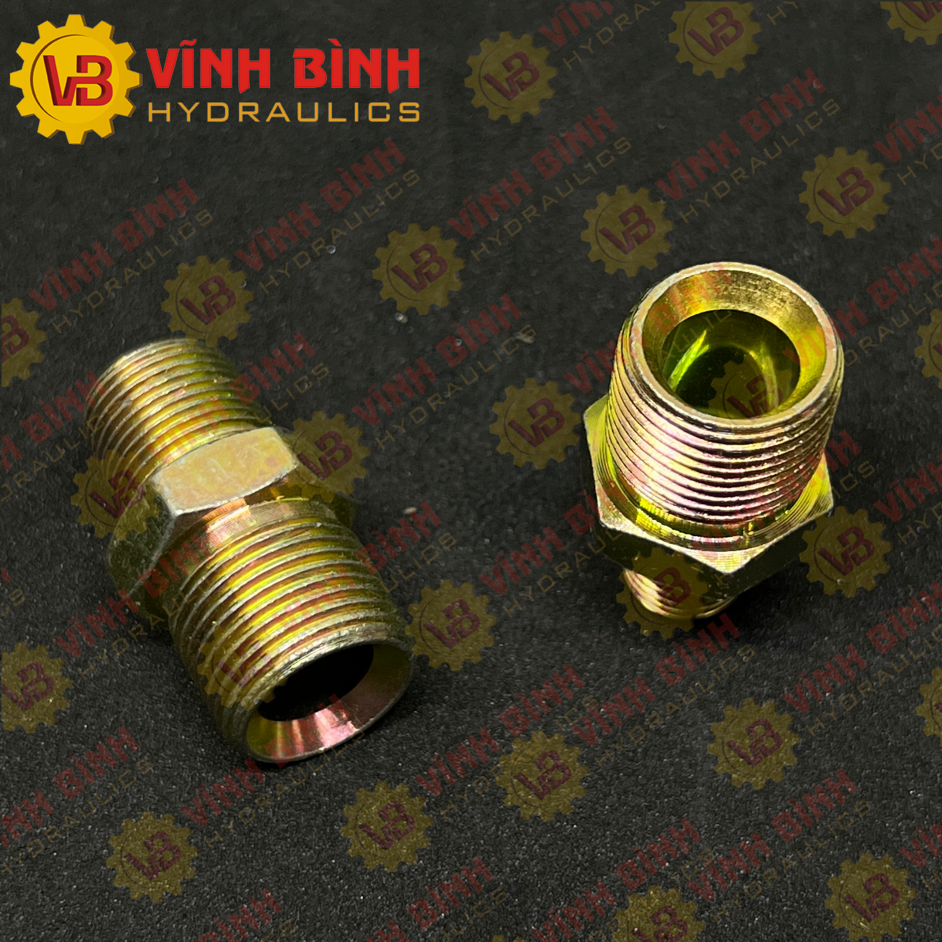 Nối 1 đầu côn lõm Liên Xô JIS (1.5mm) / 1 đầu chân ren ngoài BSPT