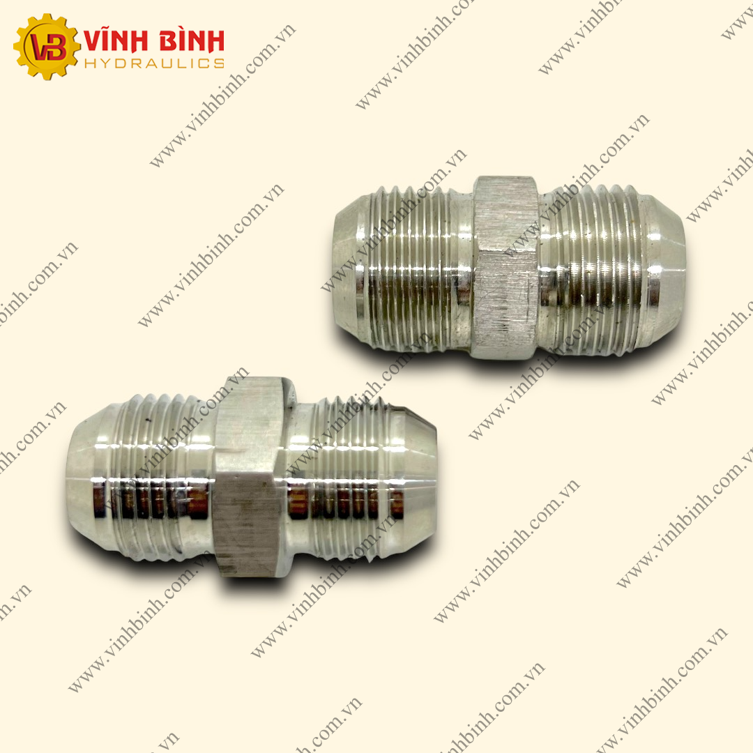 Male JIC to Male JIC Connector - Stainless Steel 304